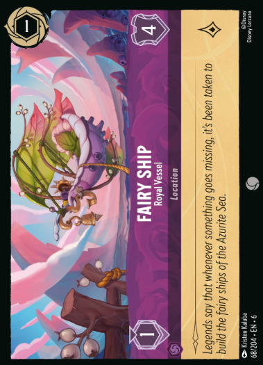 #068 Fairy Ship - Disney Lorcana Azurite Sea