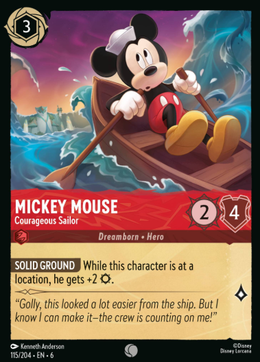 #115 Mickey Mouse - Disney Lorcana Azurite Sea