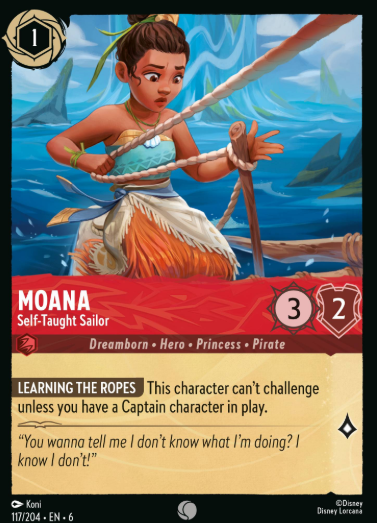 #117 Moana - Disney Lorcana Azurite Sea