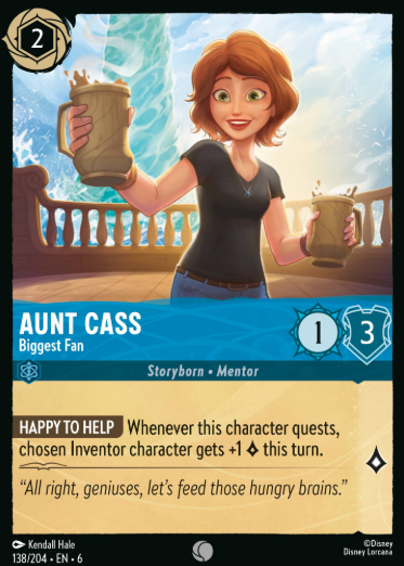 #138 Aunt Cass - Disney Lorcana Azurite Sea