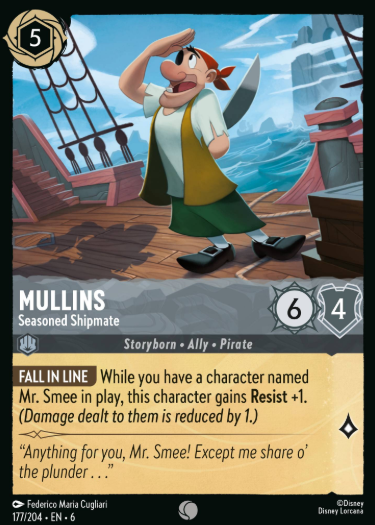 #177 Mullins - Disney Lorcana Azurite Sea