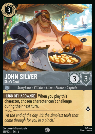 #181 John Silver - Disney Lorcana Azurite Sea