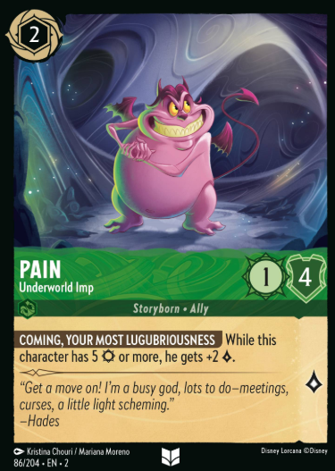#086 Pain - Disney Lorcana Rise of the Floodborn