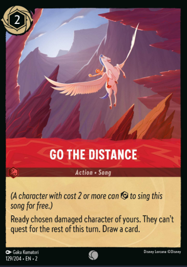 #129 Go the Distance - Disney Lorcana Rise of the Floodborn