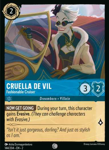 #144 Cruella De Vil - Disney Lorcana Rise of the Floodborn