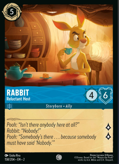 #158 Rabbit - Disney Lorcana Rise of the Floodborn