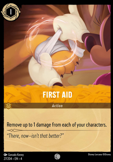 #027 First Aid - Disney Lorcana Ursula's Return