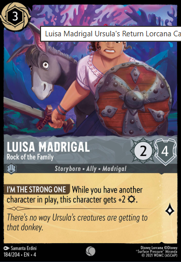 #184 Luisa Madrigal - Disney Lorcana Ursula's Return