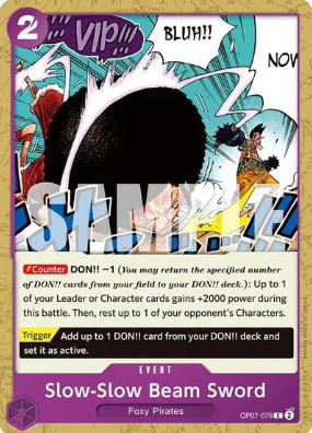 #076 Slow-Slow Beam Sword - OP07 500 Years in the Future