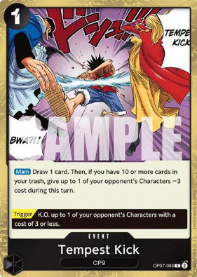 #096 Tempest Kick (Foil) - OP07 500 Years in the Future
