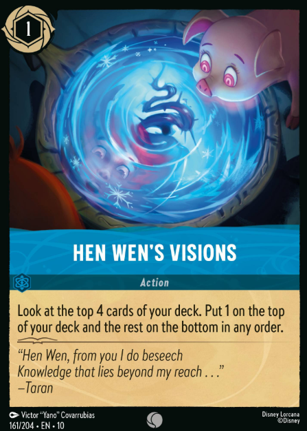 #161 Hen Wen's Visions - Disney Lorcana Whispers in the Well