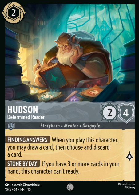 #180 Hudson - Disney Lorcana Whispers in the Well