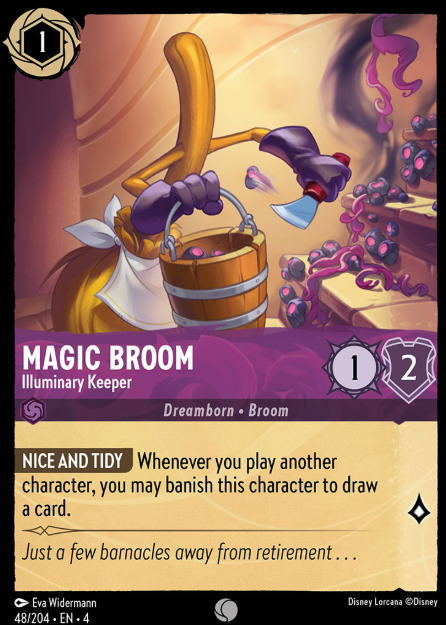 #048 Magic Broom - Disney Lorcana Ursula's Return