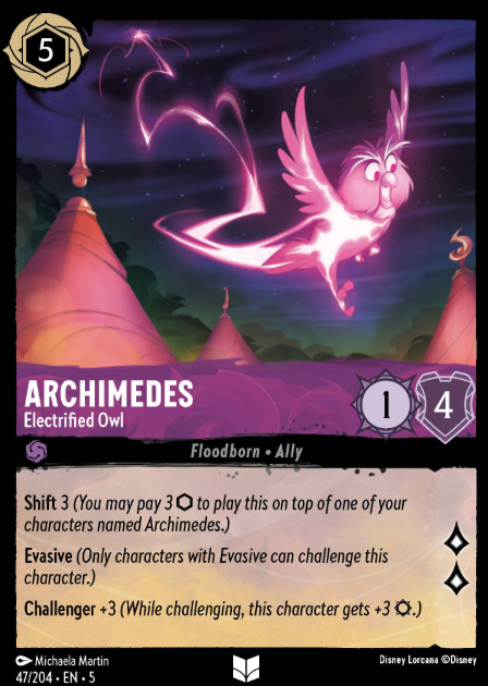 #047 Archimedes - Disney Lorcana Shimmering Skies