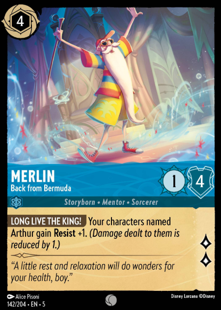 #142 Merlin - Disney Lorcana Shimmering Skies