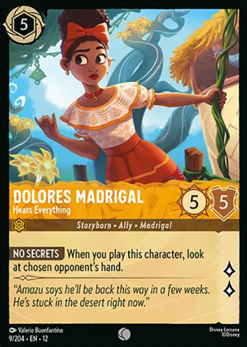 #009 Dolores Madrigal - Disney Lorcana Wilds Unknown