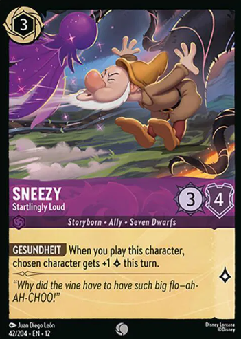#042 Sneezy - Disney Lorcana Wilds Unknown