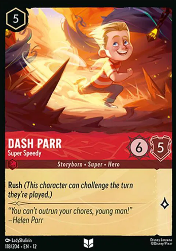 #118 Dash Parr - Disney Lorcana Wilds Unknown