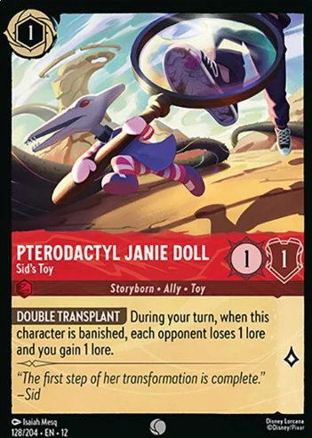 #128 Pterodactyl Janie Doll - Disney Lorcana Wilds Unknown