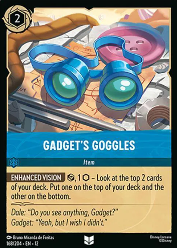 #168 Gadget's Goggles - Disney Lorcana Wilds Unknown