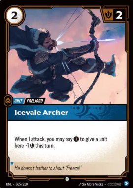 #065 Icevale Archer - Riftbound Unleashed