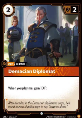 #092 Demacian Diplomat - Riftbound Unleashed