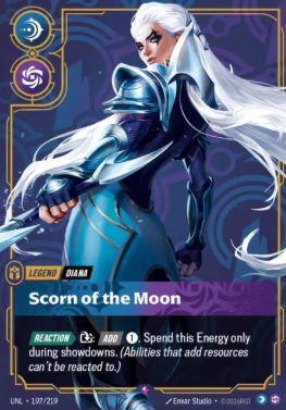 #197 Scorn of the Moon (Rare Foil) - Riftbound Unleashed