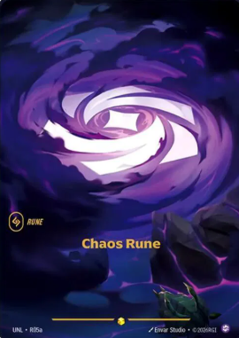 #R05a Chaos Rune Alternative Art (Showcase Foil) - Riftbound Unleashed