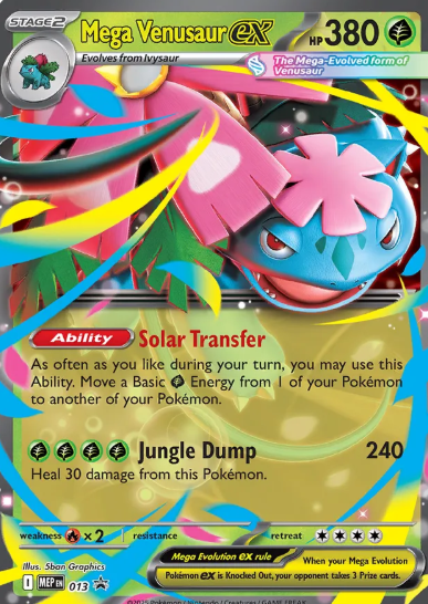 #013 Mega Venusaur EX Mega Evolutions Black Star Promo
