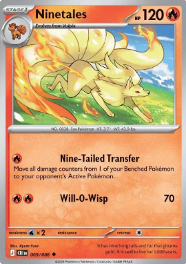 #009 Ninetales Mega Evolution Chaos Rising