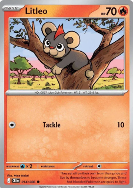#014 Litleo Mega Evolution Chaos Rising