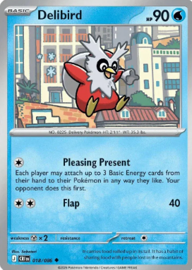 #018 Delibird Mega Evolution Chaos Rising