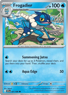 #021 Frogadier Mega Evolution Chaos Rising