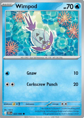 #025 Wimpod Mega Evolution Chaos Rising