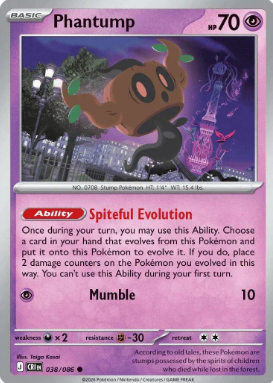 #038 Phantump Mega Evolution Chaos Rising