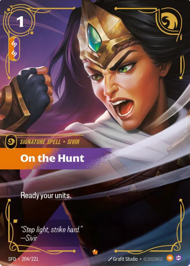 #204 On the Hunt (Epic Foil) - Riftbound Spiritforged