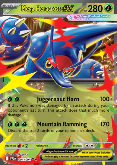 #004 Mega Herracross EX Mega Evolutions Phantasmal Flames