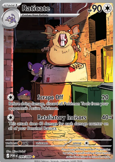 #099 Raticate Mega Evolutions Perfect Order