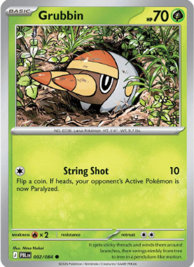 #002 Grubbin Mega Evolution Pitch Black