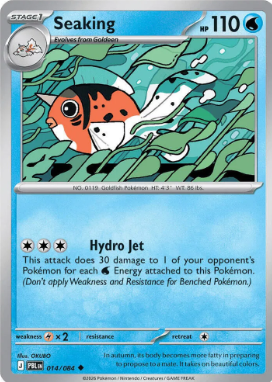 #014 Seaking Mega Evolution Pitch Black