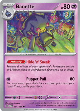#034 Banette Mega Evolution Pitch Black