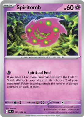 #035 Spiritomb Mega Evolution Pitch Black
