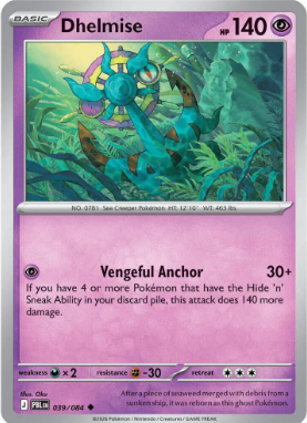 #039 Dhelmise Mega Evolution Pitch Black