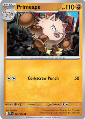 #043 Primeape Mega Evolution Pitch Black