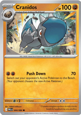 #044 Cranidos Mega Evolution Pitch Black