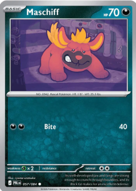 #057 Maschiff Mega Evolution Pitch Black