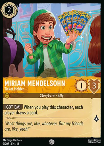 #009 Miriam Mendelsohn - Common - Disney Lorcana Attack of the Vine