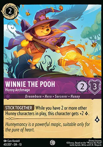 #040 Winnie The Pooh - Common - Disney Lorcana Attack of the Vine