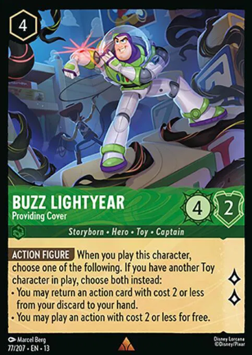 #077 Buzz Lightyear - Rare - Disney Lorcana Attack of the Vine
