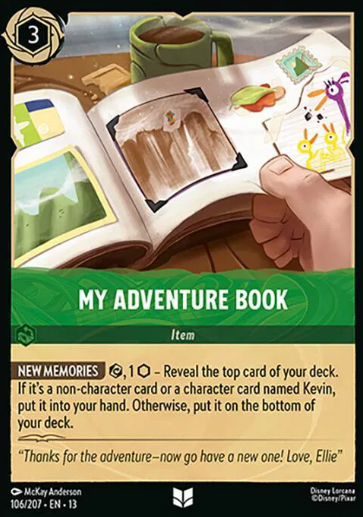 #106 My Adventure Book FOIL - Uncommon - Disney Lorcana Attack of the Vine